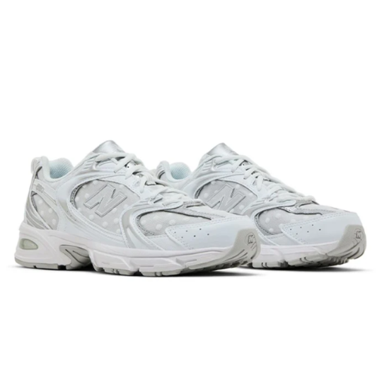 NEW BALANCE 530 White Silver Polka Dots
